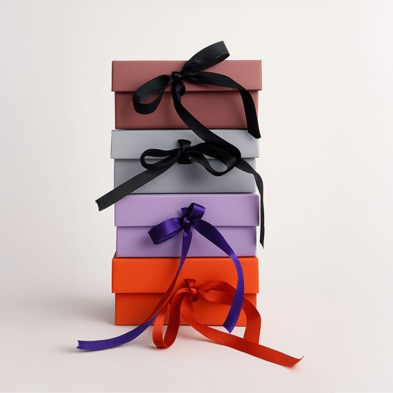 Ribbon Box Plain 6x6